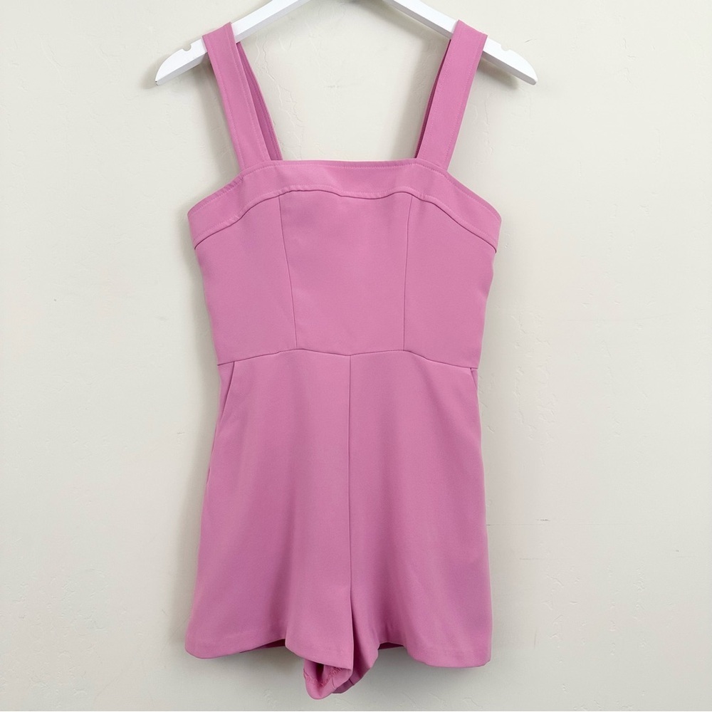 Amanda Uprichard Ace Romper in Sweet Pink